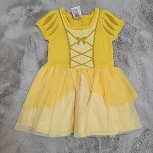 Disney Princess Belle Yellow/gold Dress 3t